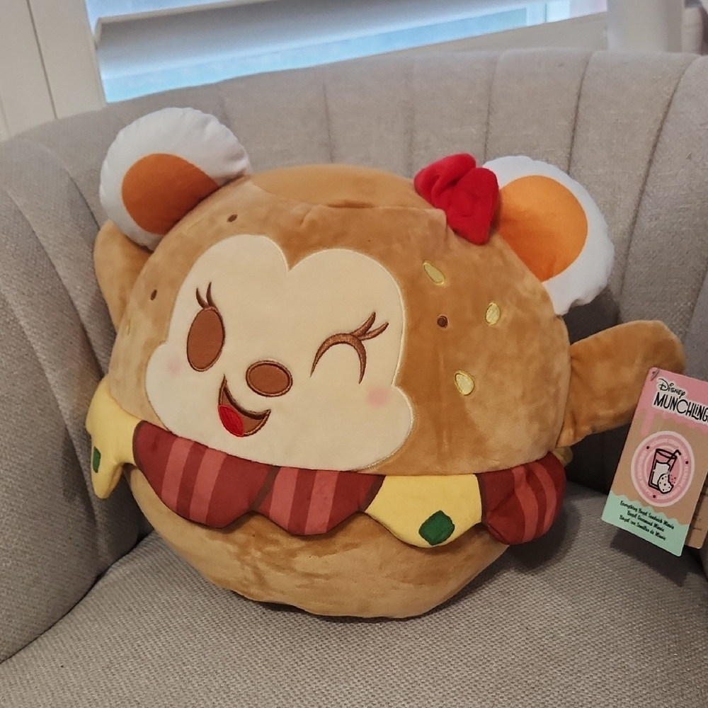 Disney Minnie Munchling (Brown and Red Stuffed Animal)